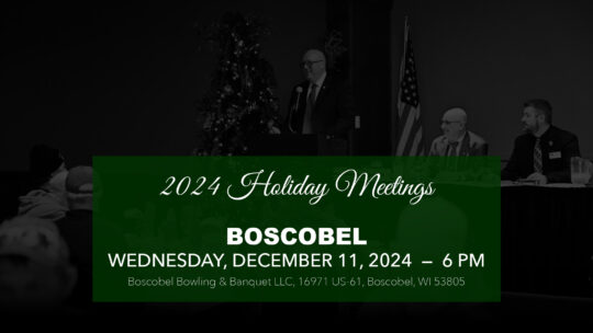 Boscobel Holiday Meeting, December 11, 2024, 6 PM