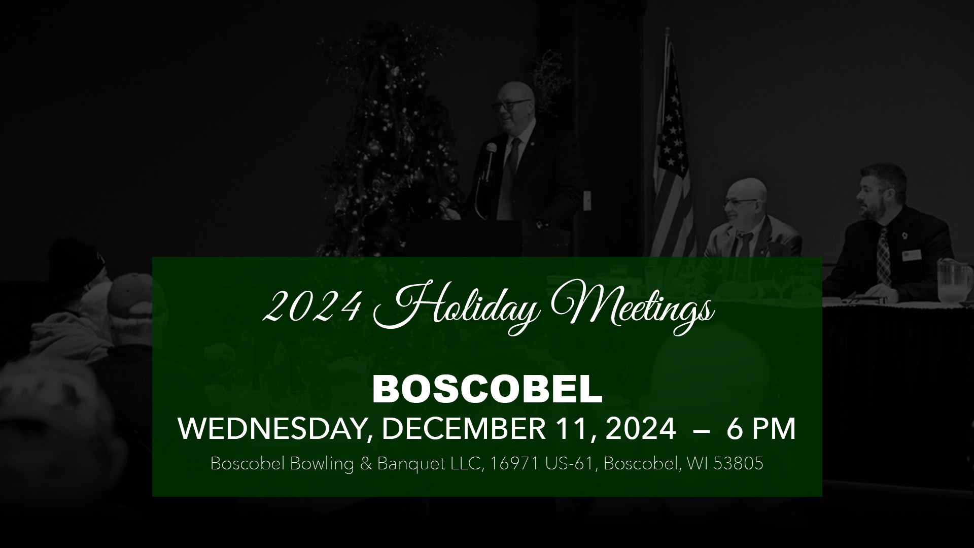 Boscobel Holiday Meeting, December 11, 2024, 6 PM