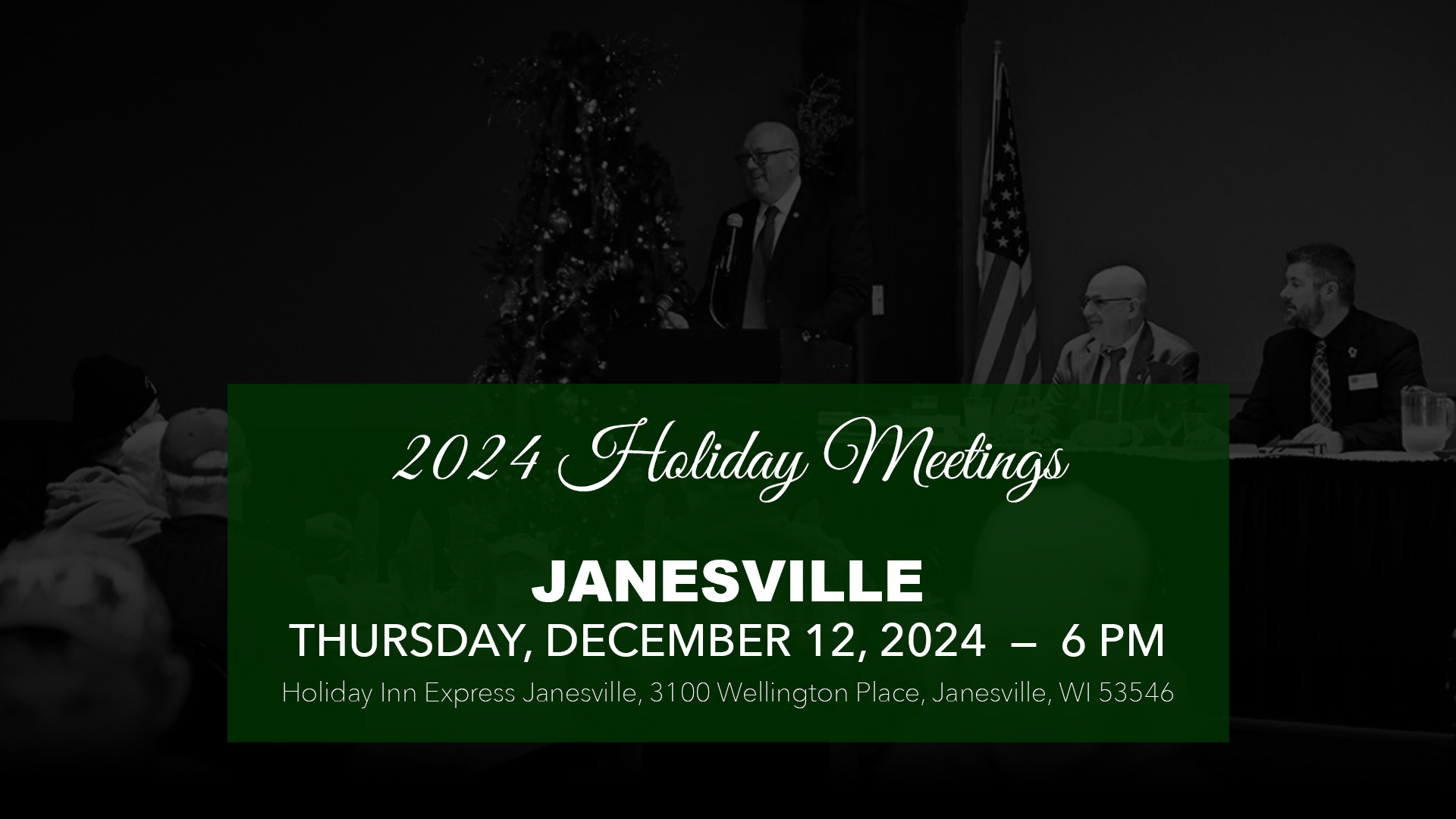 Janesville Holiday Meeting, December 12, 2024, 6 PM