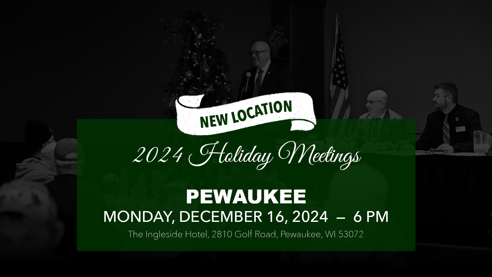 Pewaukee Holiday Meeting, December 16, 2024, 6 PM